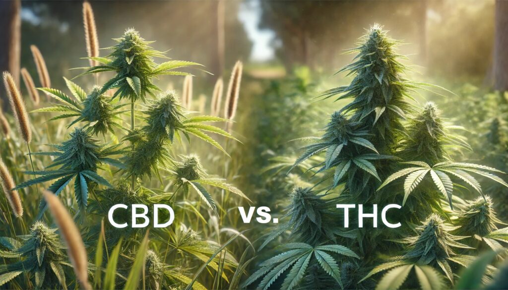 Differences in THC vs CBD